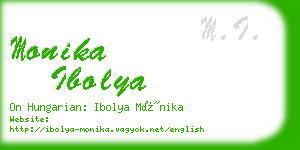 monika ibolya business card